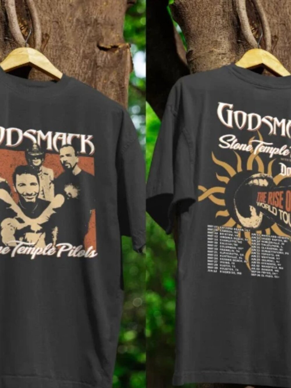 Godsmack The Rise of Rock Tour 2026 T-Shirt, Vintage Rock Band Tee, 2026 T Shirt